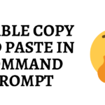 how to enable copy paste in windows 10 command prompt