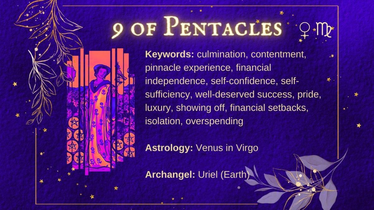 9 of Pentacles as Feelings