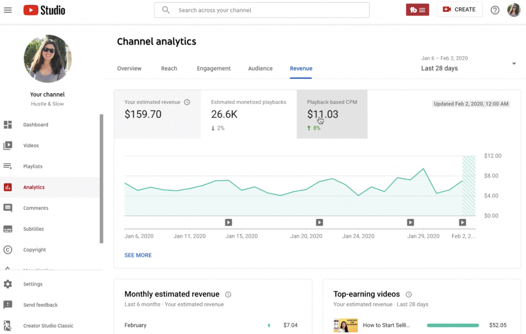 Tracking Your Youtube Earnings Over Time