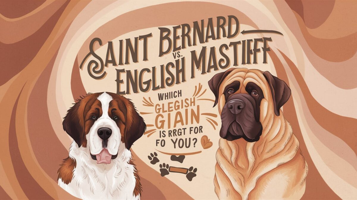 Saint Bernard VS English Mastiff